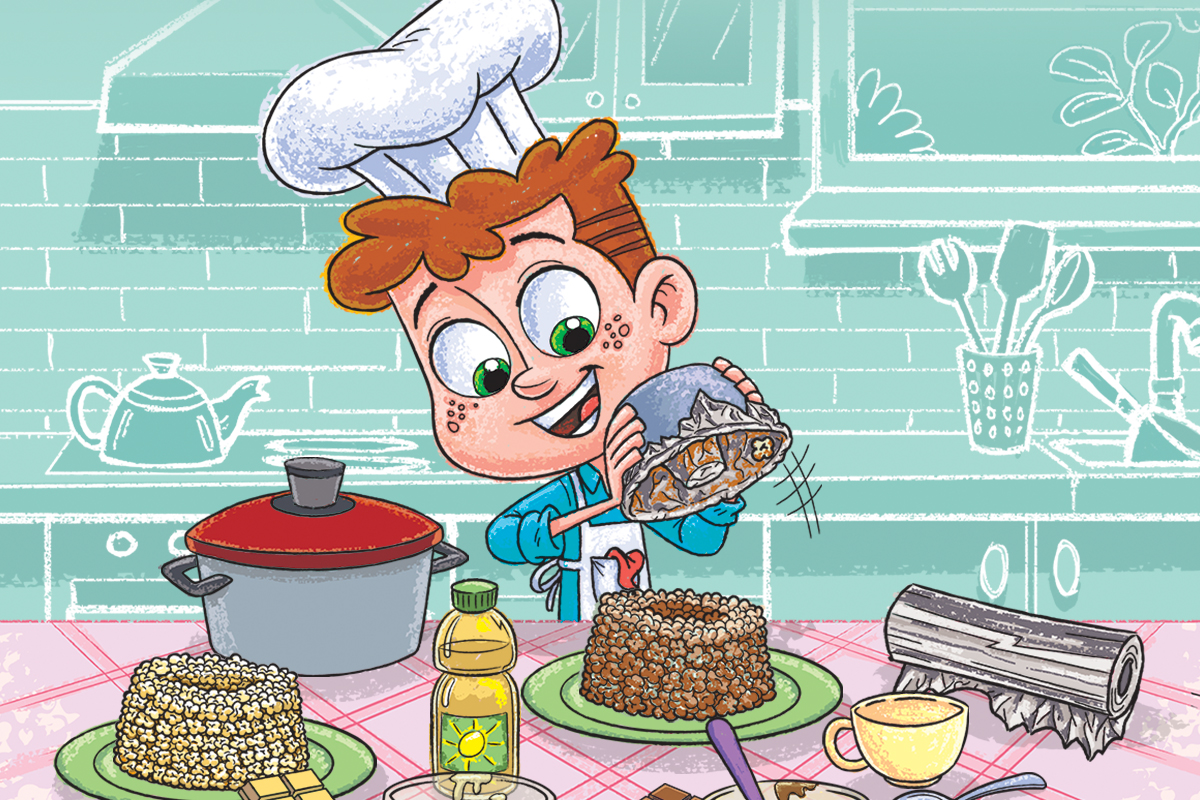 Bolo Jogo operando, e outras receitas para crianças do Chefclub Kids