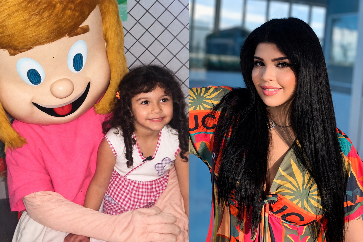 Nathalia realizou o sonho de conhecer a Likinha de perto em uma surpresa preparada pela mãe